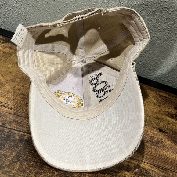 Vintage Portugal Men's Adjustable Hat Emblem Beige Yellow Strap Cap - Picture 4 of 7